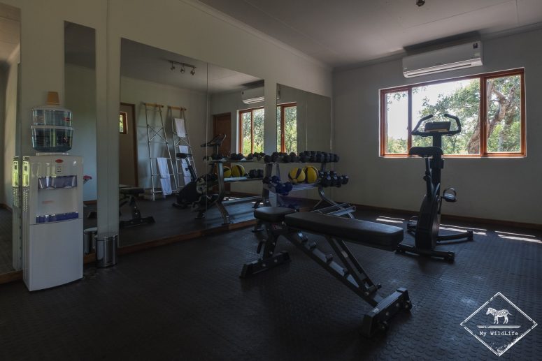 Salle de sports du Simbavati River Lodge
