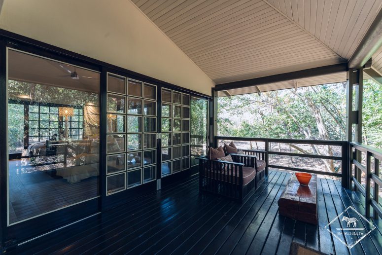 Terrasse du chalet du pilotis, Phinda Forest Lodge