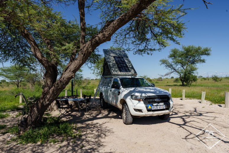 4x4 équipé panneau solaire, Namibie