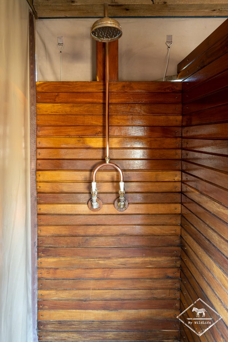 Douche intérieure, Somalisa Camp, Hwange