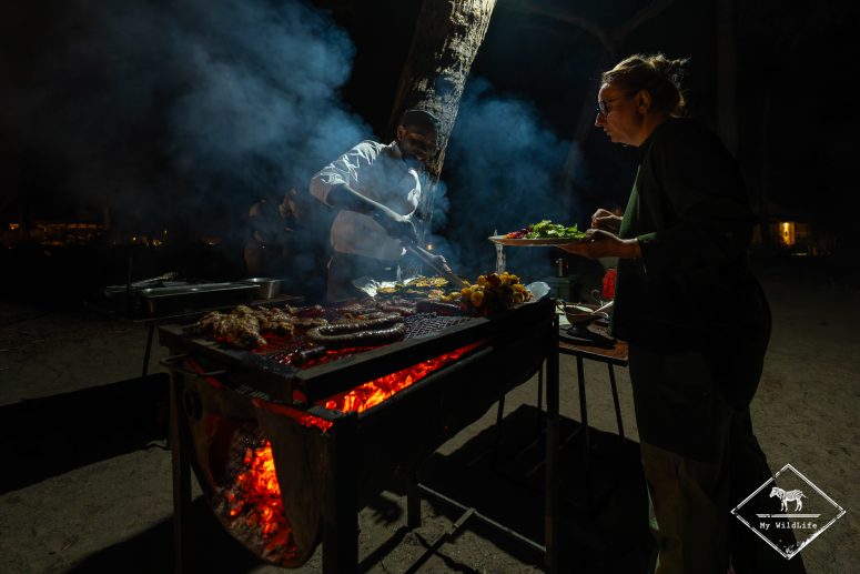 Soirée braaï au Somalisa Camp