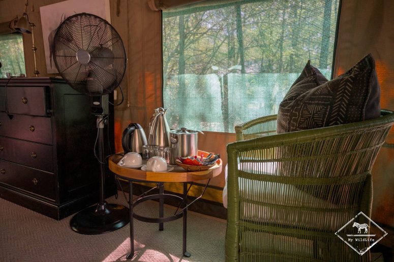 Espace thé/café, Mashatu Tent Camp