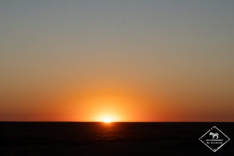 Lever do soleil, dépression de Mababe